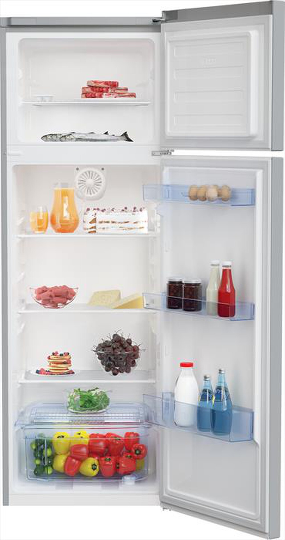 "BEKO - Frigorifero 2 porte RDSA310M40SN Classe E 306 lt-Silver"