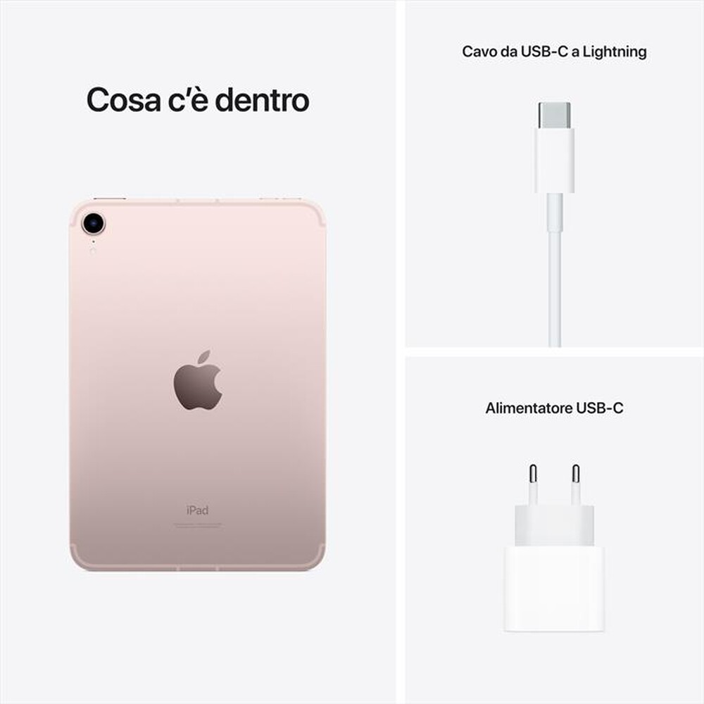 "APPLE - iPad mini Wi-Fi + Cellular 64GB-Pink"