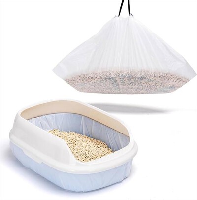 CAREPET - Sacchetti igienici POOP BAG PER LETTIERE (20 PZ.)-GRIGIO