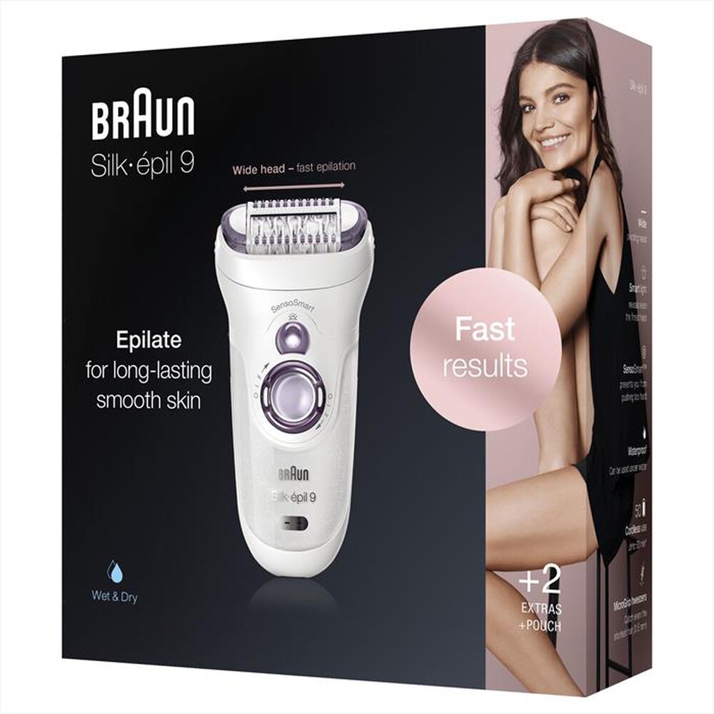 "BRAUN - Silk-épil 9 9-700-Bianco/Viola"