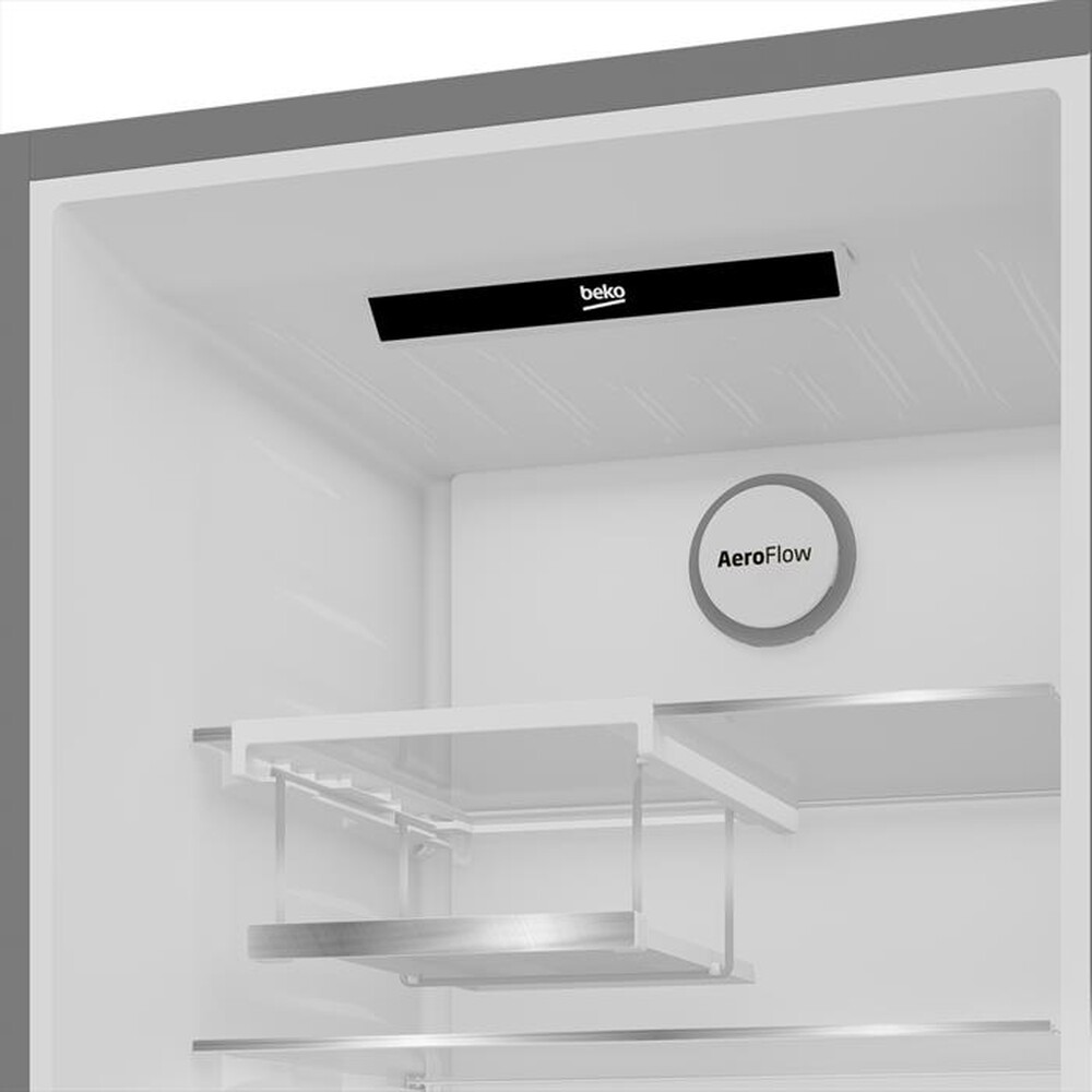 "BEKO - Frigorifero combinato B5RCNE405HXB Classe D 355 lt-Metal Look"