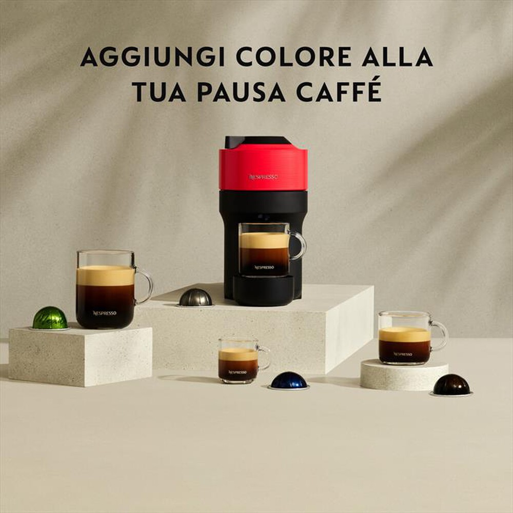 "KRUPS - Macchina da caffè VERTUO POP XN9205K Nespresso-RED"