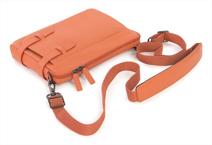 TUCANO - Borsa a tracolla in vera pelle per iPad e tablet-Arancione |  Euronics