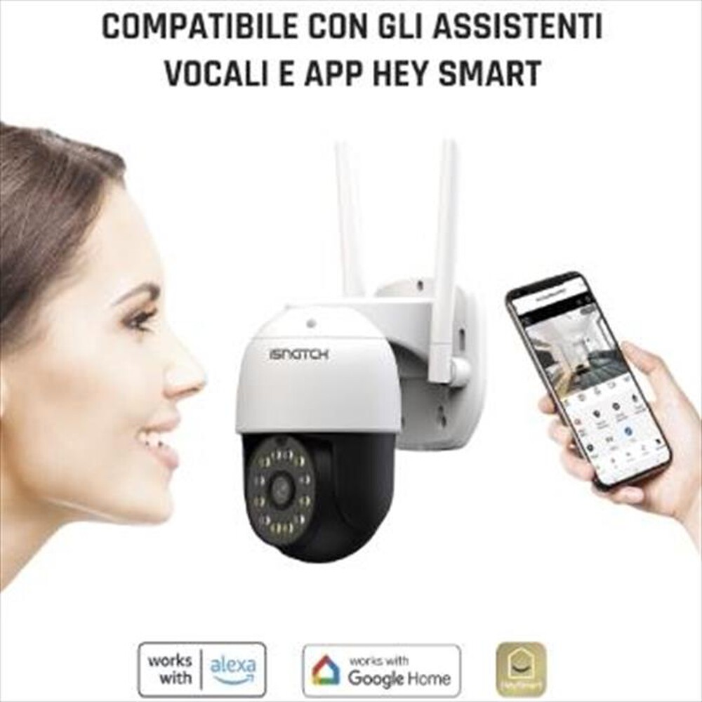 Immagine del prodotto ISNATCH - HEYCAMMOVE PRO - TELECAMERA IP WI-FI MOTORIZZATA D-Bianco