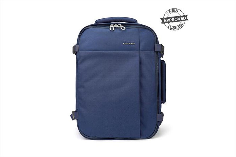 "TUCANO - TUGO' - Zaino da viaggio, bagaglio a mano, 20L-Blu"
