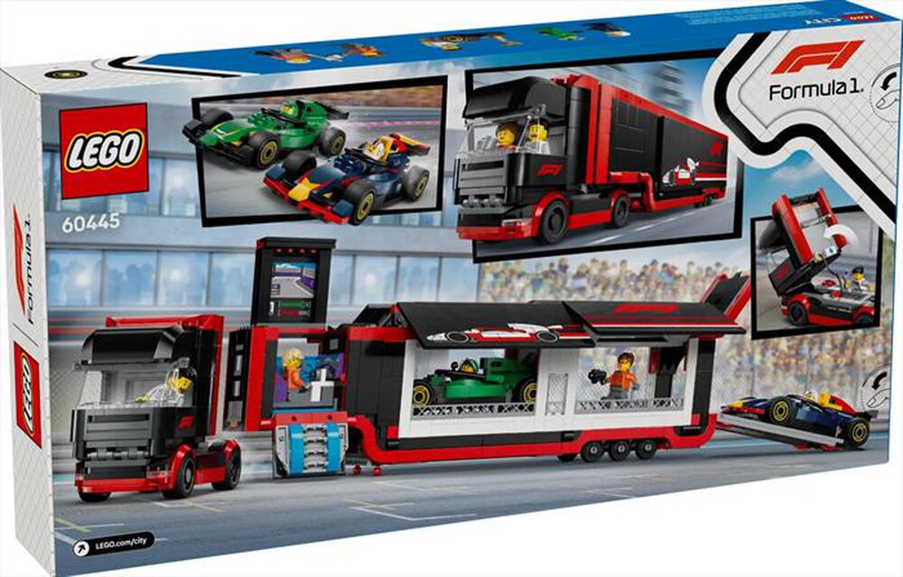 "LEGO - CITY Autotrasportatore F1 con monoposto RB20 60445-Multicolore"