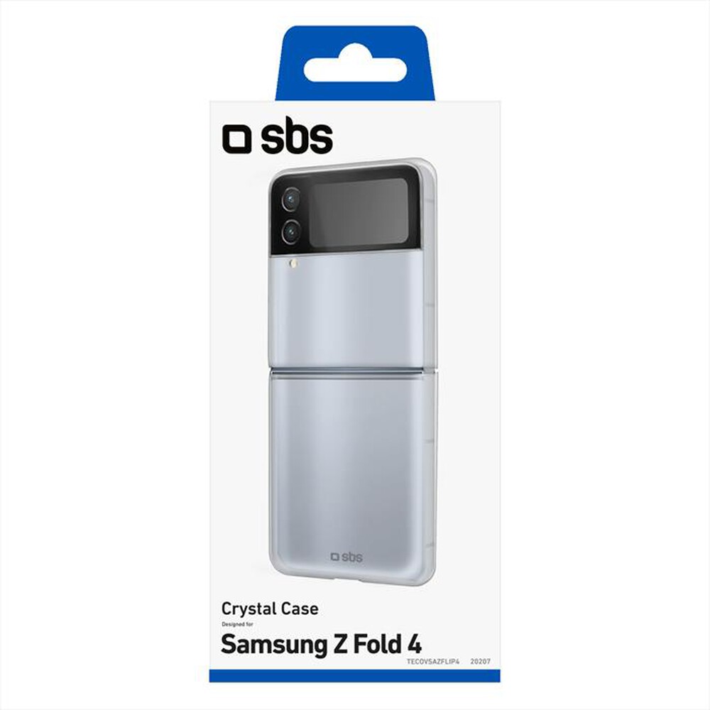 "SBS - Cover Crystal TECOVSAZFLIP4 per Samsung Z Flip 4-Trasparente"