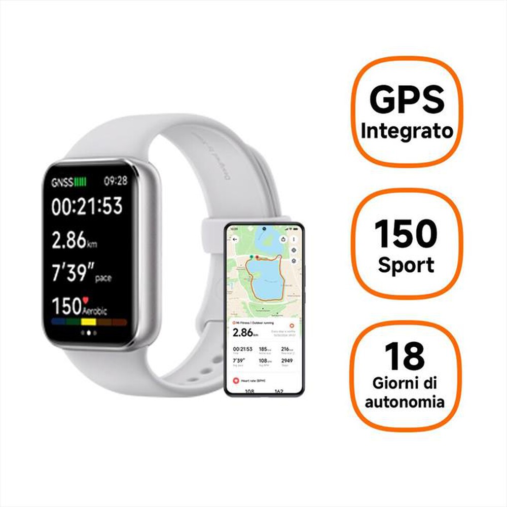 Immagine del prodotto XIAOMI - SMART BAND 9 PRO-Moonlight Silver
