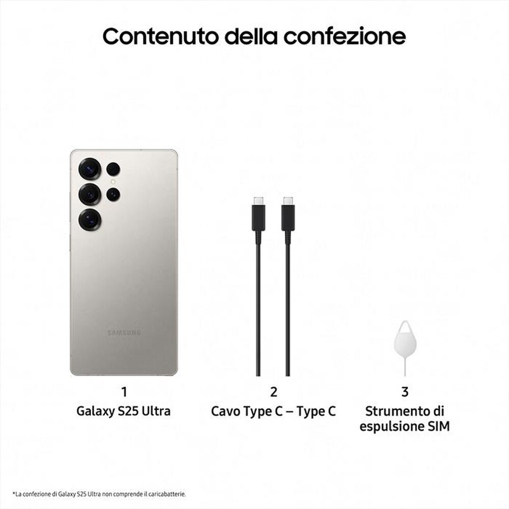 Immagine del prodotto SAMSUNG - Smartphone Galaxy S25 Ultra 512GB-Titanium Gray