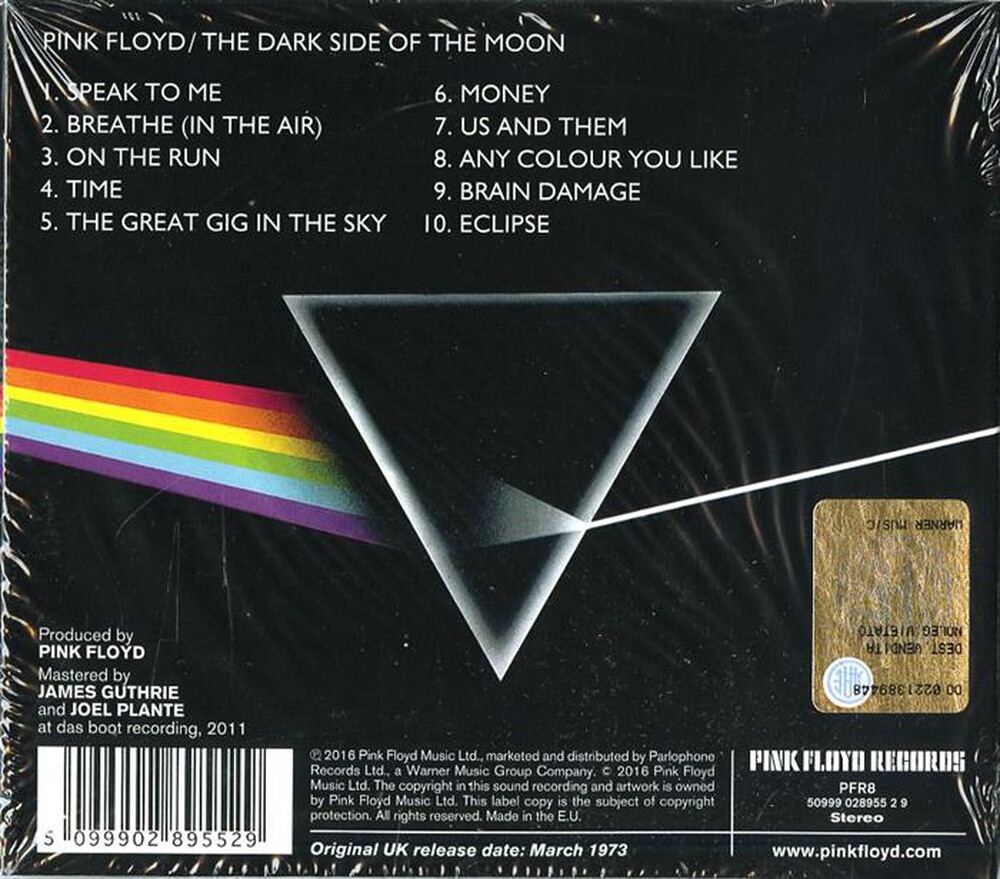 "WARNER MUSIC - Pink Floyd-The Dark Side Of The Moon(Remast 2011)"