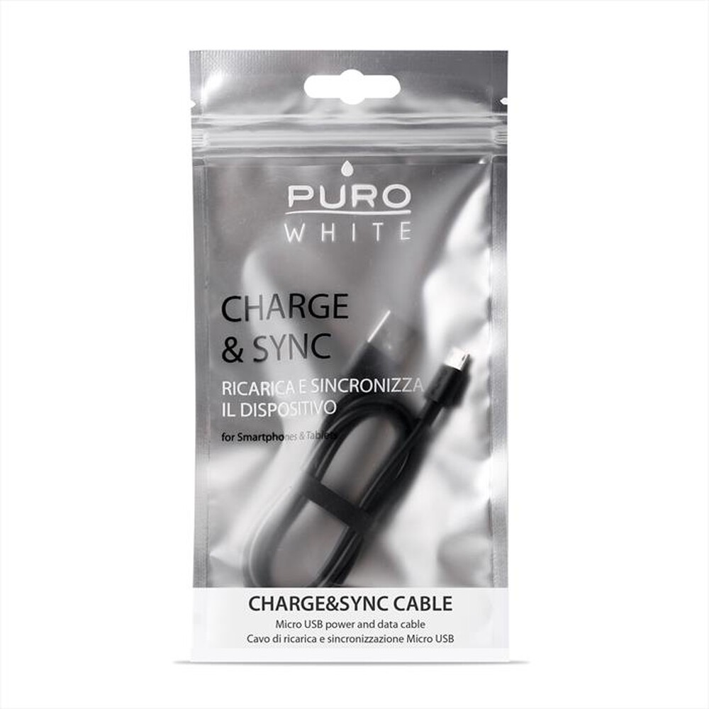 "PURO - PWMICROUSBCABLE1BLK-nero"