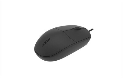 RAPOO - Wired Optical Mouse N100-Black - Nero
