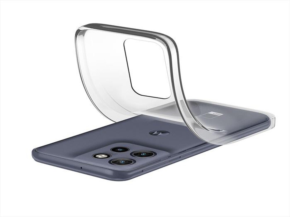 "CELLULARLINE - Cover SOFT per Motorola Edge 50 Neo-Transparent"