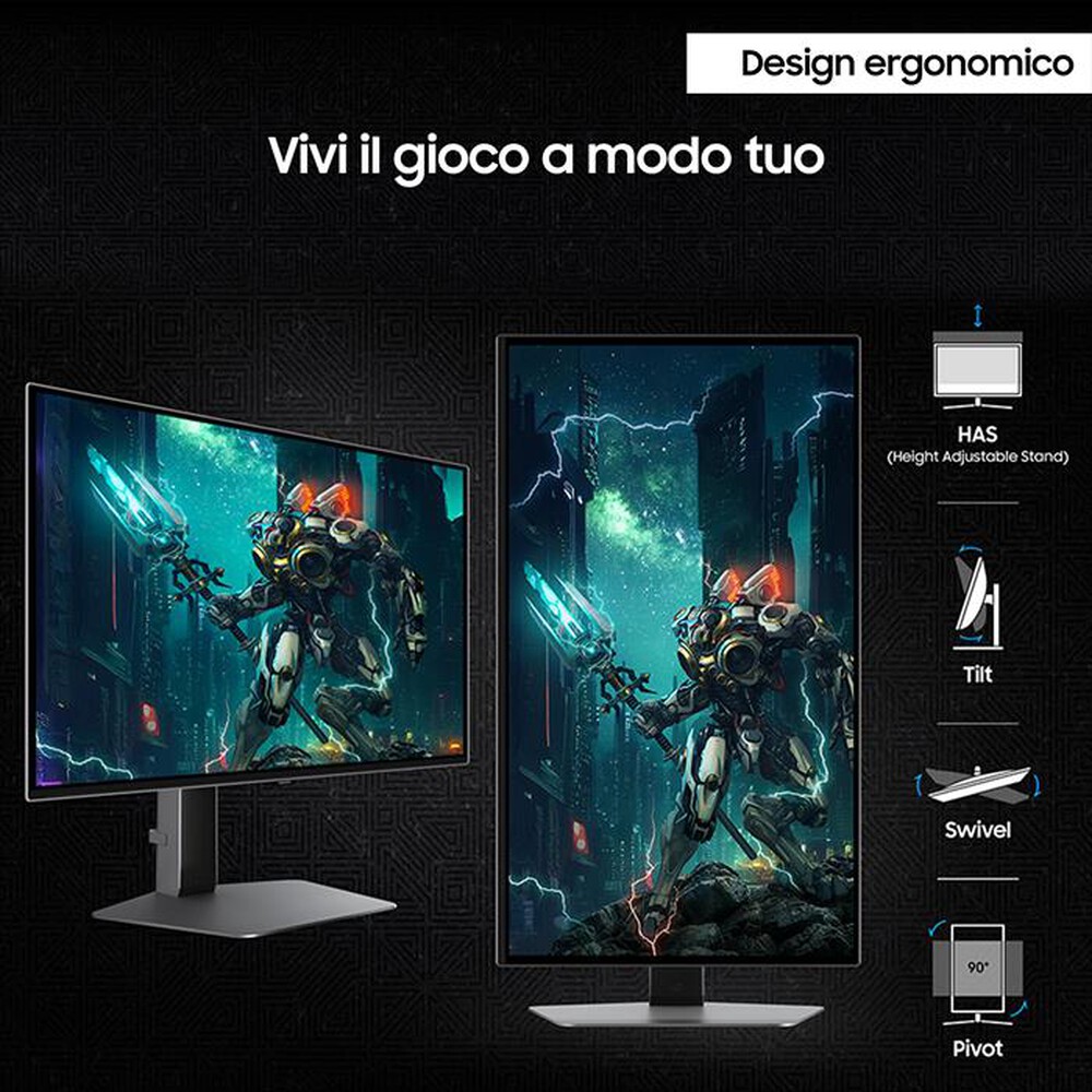Immagine del prodotto SAMSUNG - MONITOR GAMING ODYSSEY OLED G6  - G61SD DA 27''-Silver