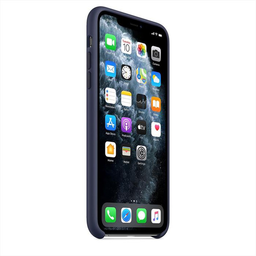 "APPLE - Custodia in silicone per iPhone 11 Pro Max-Blu notte"