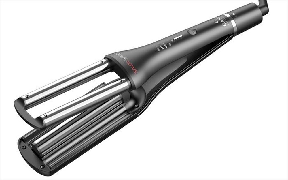 "GAMA - Ferro per capelli SALON WAVES SILK CHROME-Nero"