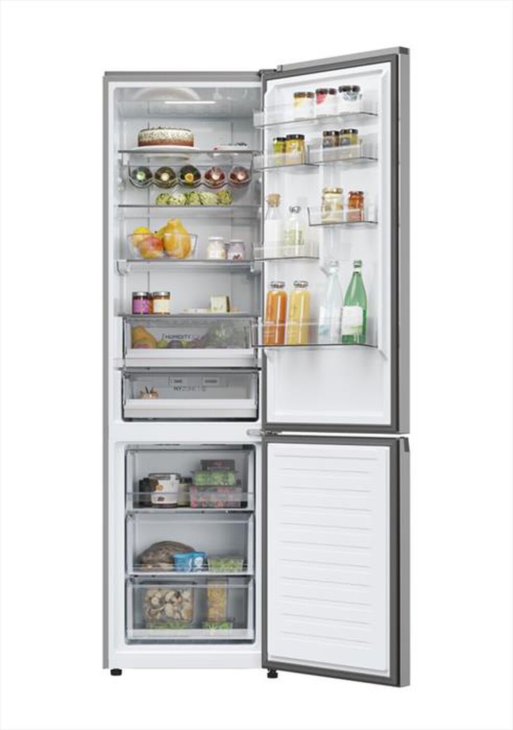 "HAIER - Frigorifero combinato HDPW5620CNPK Classe C 406 lt-Argento"