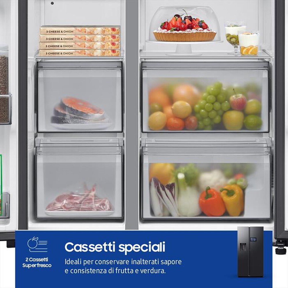 Immagine del prodotto SAMSUNG - Frigorifero side by side RS90F64EDFEF 614L ClasseD-Antracite