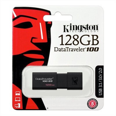 KINGSTON - DT100G3/128GB-Black