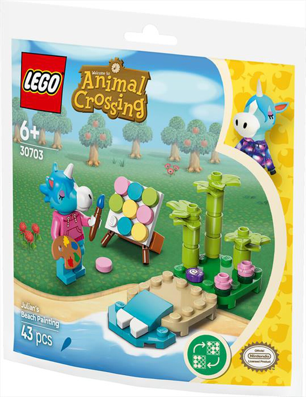 "LEGO - ANIMAL CROSSING Giuliano dipinge sulla - 30703"
