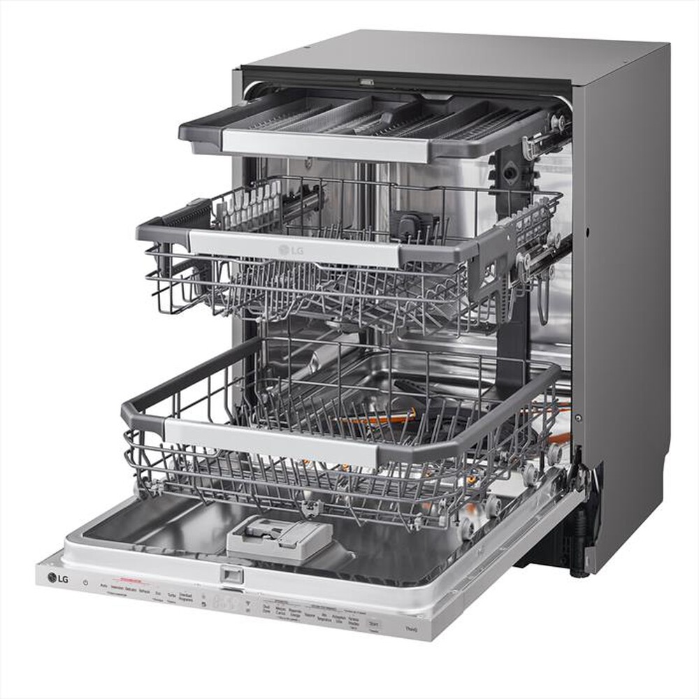 "LG - Lavastoviglie QUADWASH DB475TXS Classe A 14coperti-Acciaio"