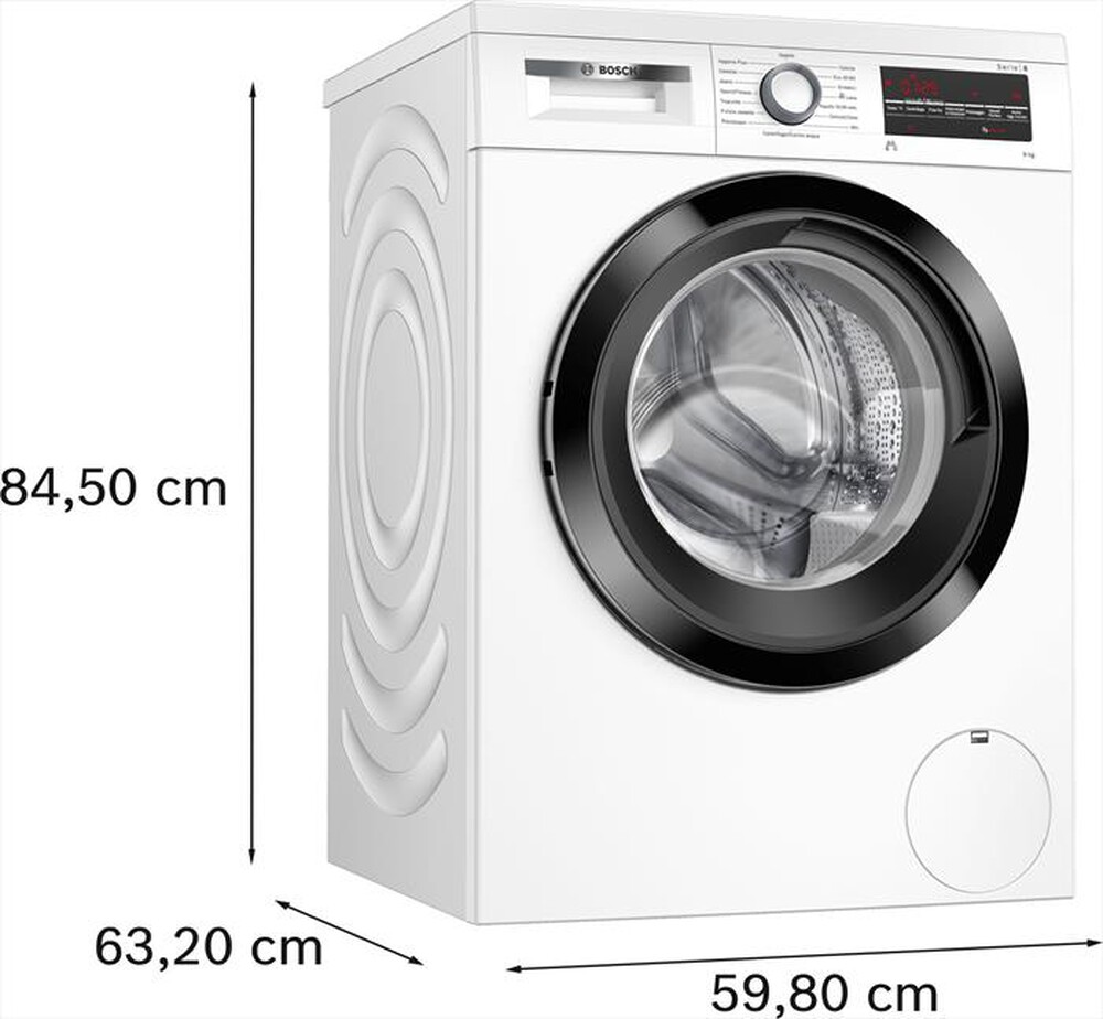 Immagine del prodotto BOSCH - Lavatrice Serie 6 WUU28T29II 9Kg 1400g/m Classe A-Bianco