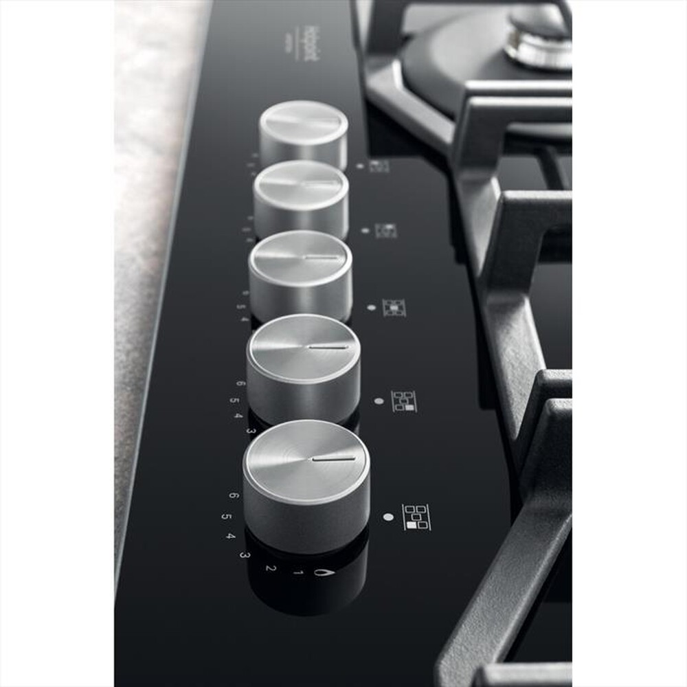 "HOTPOINT ARISTON - Piano cottura a gas HAGS 72F/BK HOB OA 5 fuochi"