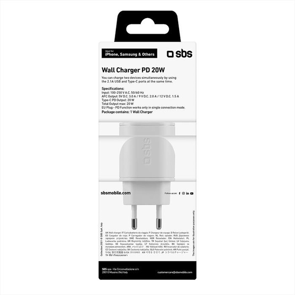 Immagine del prodotto SBS - TETRPD20W-Bianco