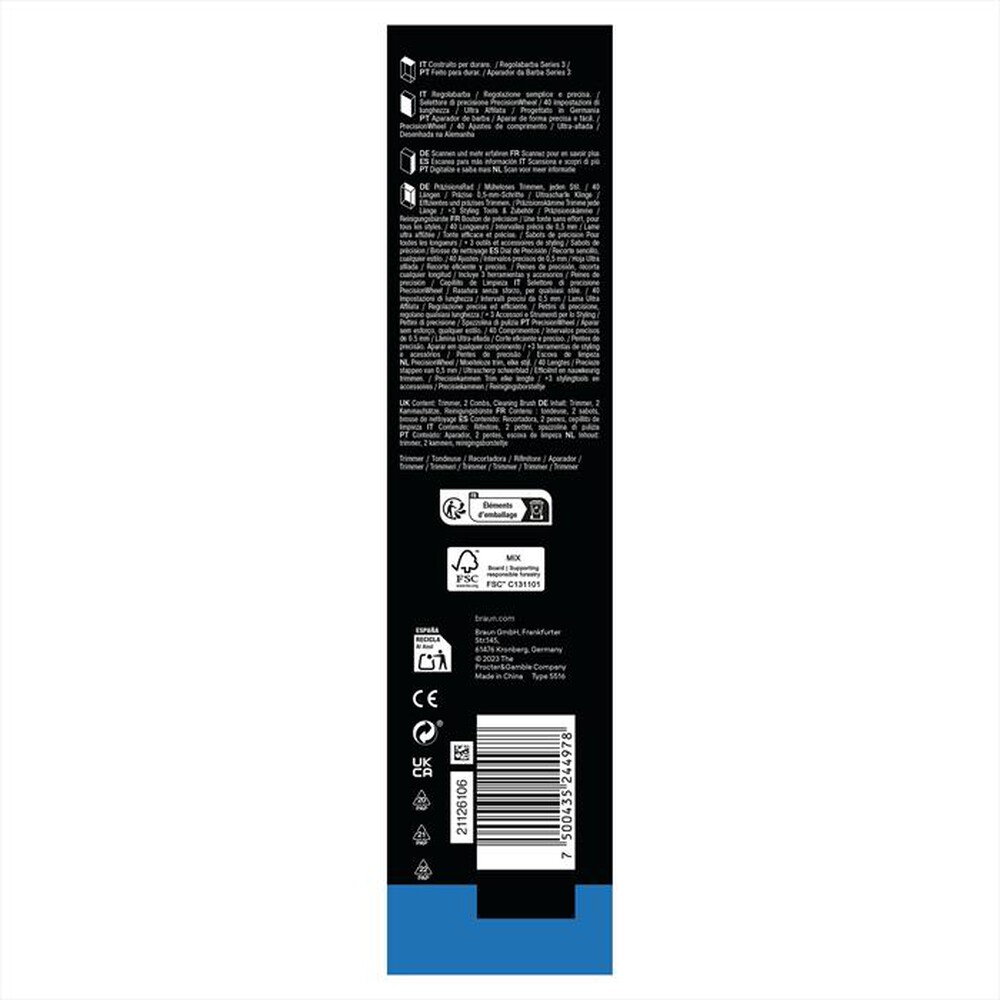 "BRAUN - Regolabarba BT 3520-NERO"