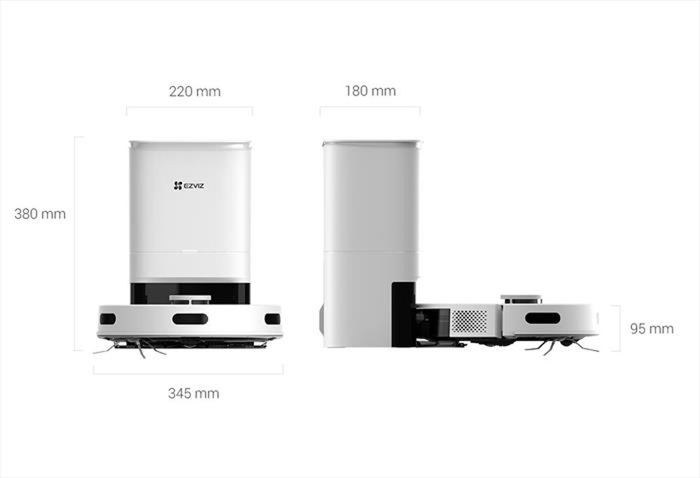 "EZVIZ - Aspirapolvere robot RE5 PLUS-Bianco"