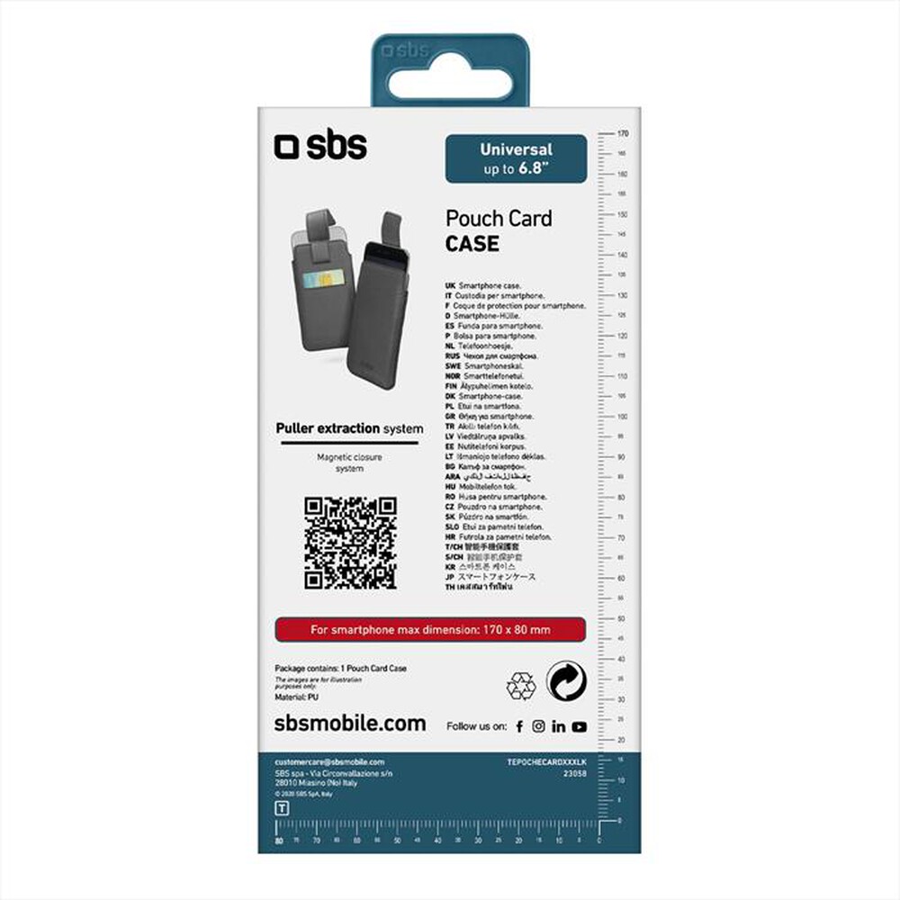 Immagine del prodotto SBS - TEPOCHECARDXXXLK-Nero