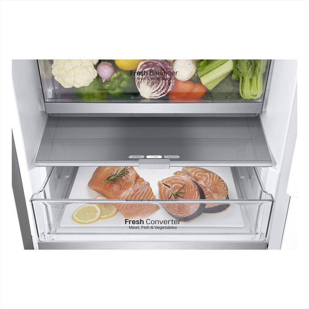 "LG - Frigorifero combinato GBV7280DPY Classe D 387L-Argento"