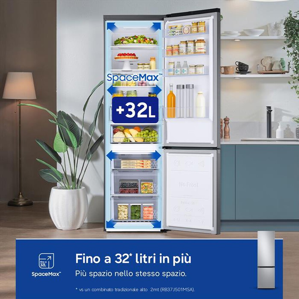 Immagine del prodotto SAMSUNG - Frigorifero combinato RB38C607AS9/EF Classe A-METAL INOX