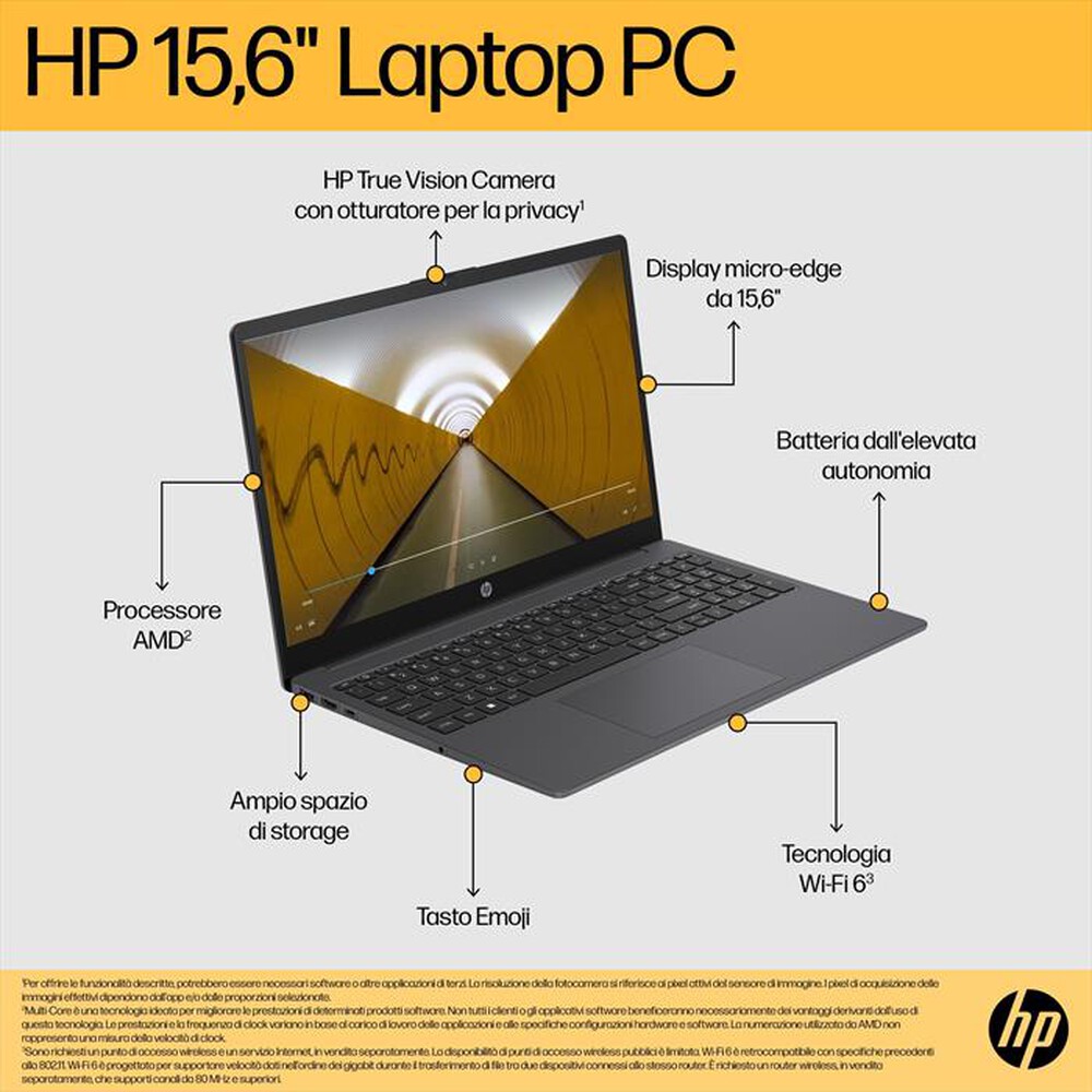 Immagine del prodotto HP - Notebook 15-FC0058NL Windows 11 Home, 15.6"-Chalkboard Gray