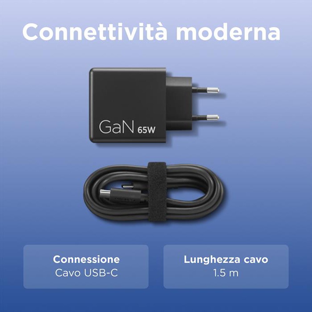 Immagine del prodotto LENOVO - Caricabatterie DUAL USB-C 65W GAN-NERO