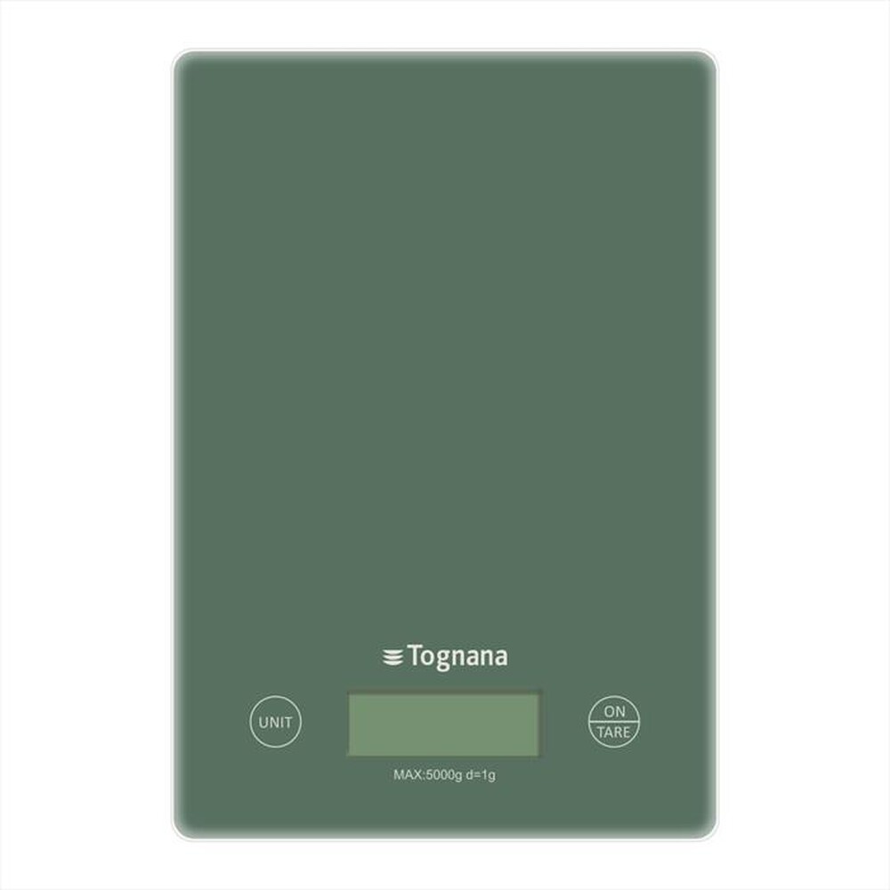 "TOGNANA - Bilancia da cucina IRIDEA-Verde salvia"