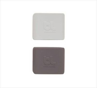 BLUELOUNGE - CABLECLIP LARGE - CLIP RACCOGLI CAVO LARGE-Bianco/Grigio
