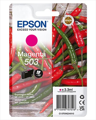 EPSON - INK SERIE PEPERONCINI MAGENTA 503 STD-Magenta