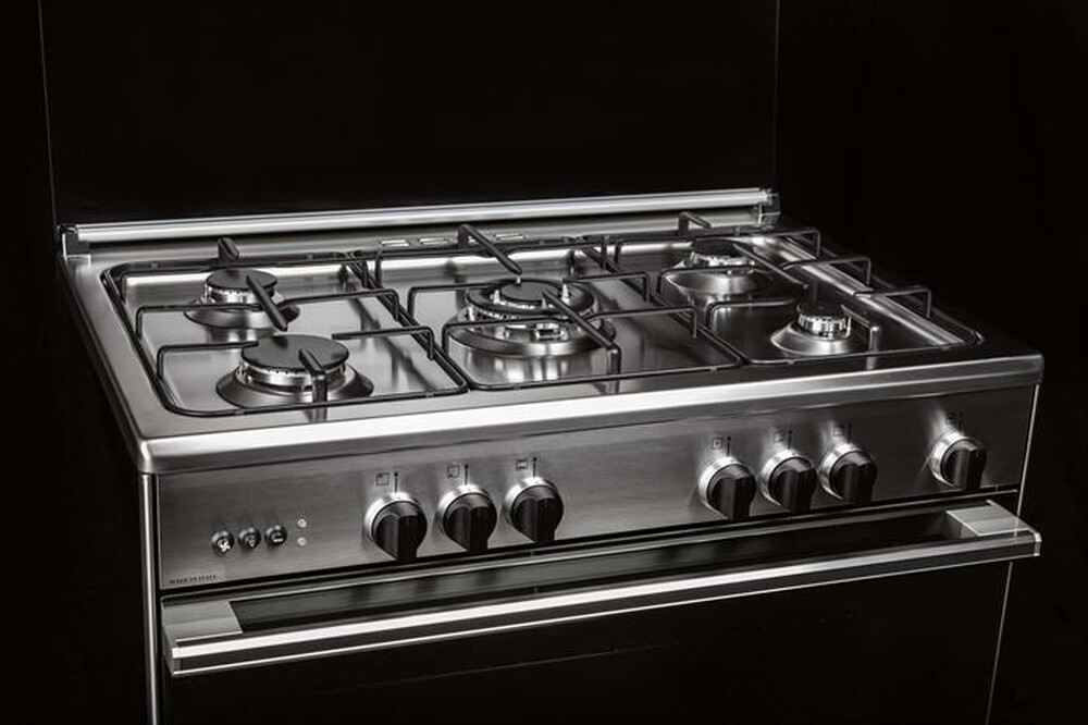 "GLEM GAS - Cucina a gas U855MI6 Classe A-INOX"