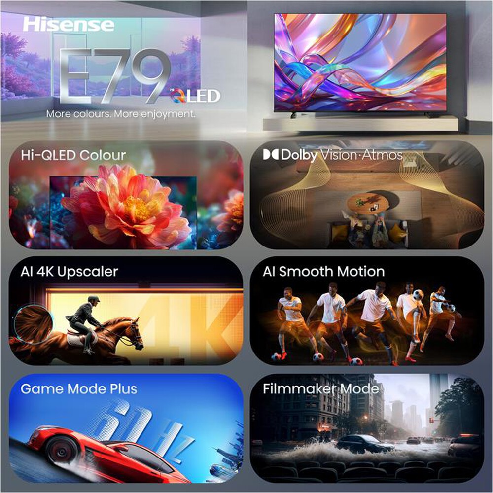 Immagine del prodotto HISENSE - Smart TV QLED 4K 85" 85E79S-NERO