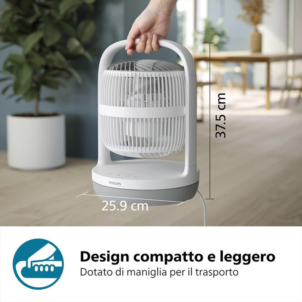 "PHILIPS - Ventilatore da tavolo SERIES 2000 CX2050/00-Bianco"