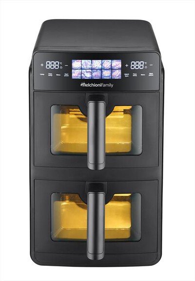 MELCHIONI FAMILY - Friggitrice ad Aria 10L 2600W GIULIA-Nero / Pastica