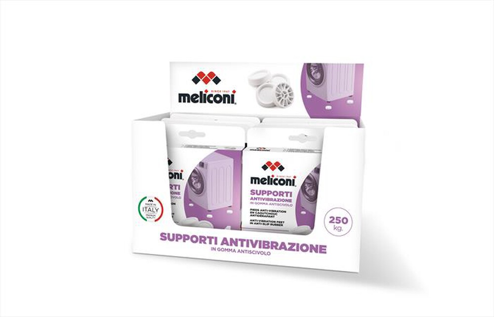 "MELICONI - SUPPORTI ANTIVIBRAZIONE per lavatrice/asciugatrice"