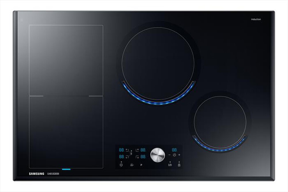 "SAMSUNG - Piano cottura induzione NZ84T9770EK/ET 80 cm-Vetro Ceramica Nero"