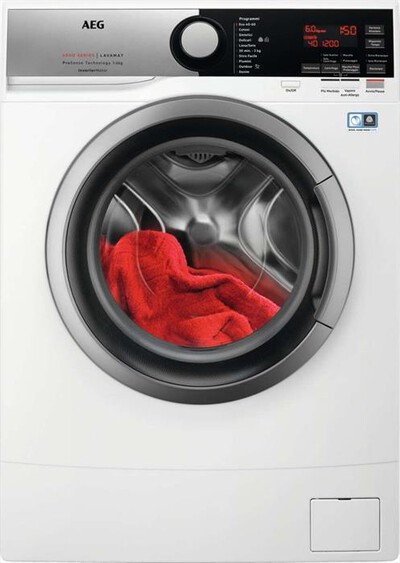 AEG - Lavatrice slim L6SE62S 6 Kg Classe C-Bianco/Obl&ograve; Silver