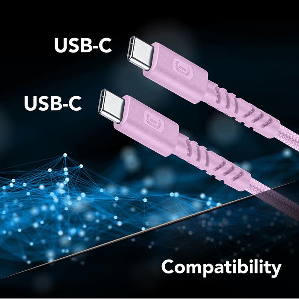 Immagine del prodotto CELLULARLINE - CAVO FLEXY 150CM 100W USB C TO USB C-Rosa