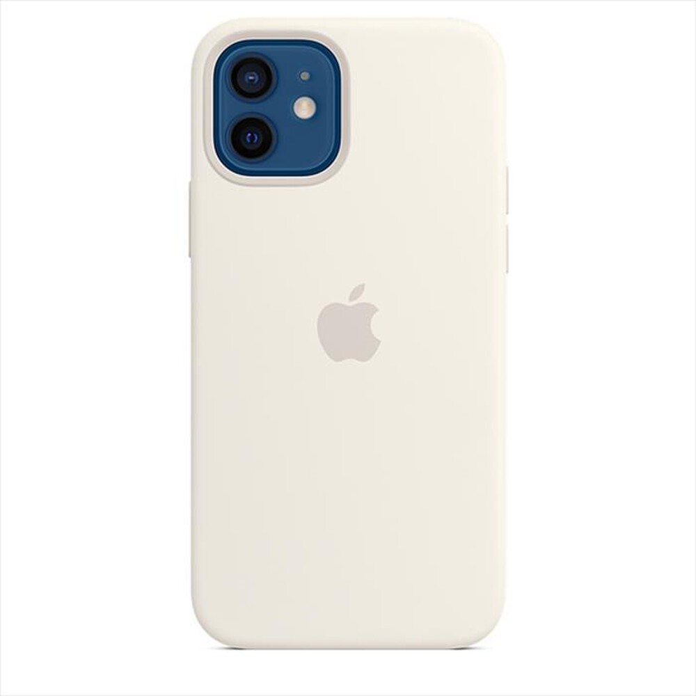 "APPLE - Custodia MagSafe in silicone iPhone 12/12 Pro-Bianco"