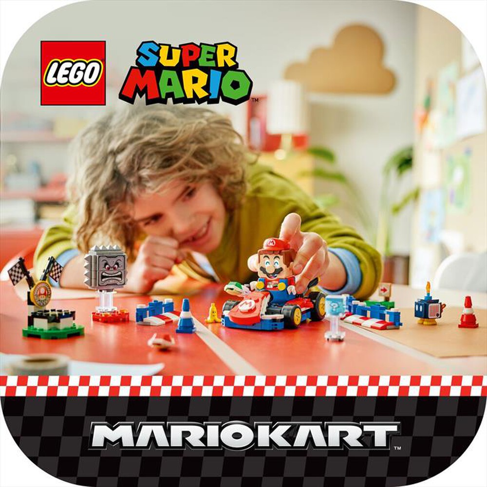 Immagine del prodotto LEGO - Mario Kart Mario interattivo e Kart standard 72043