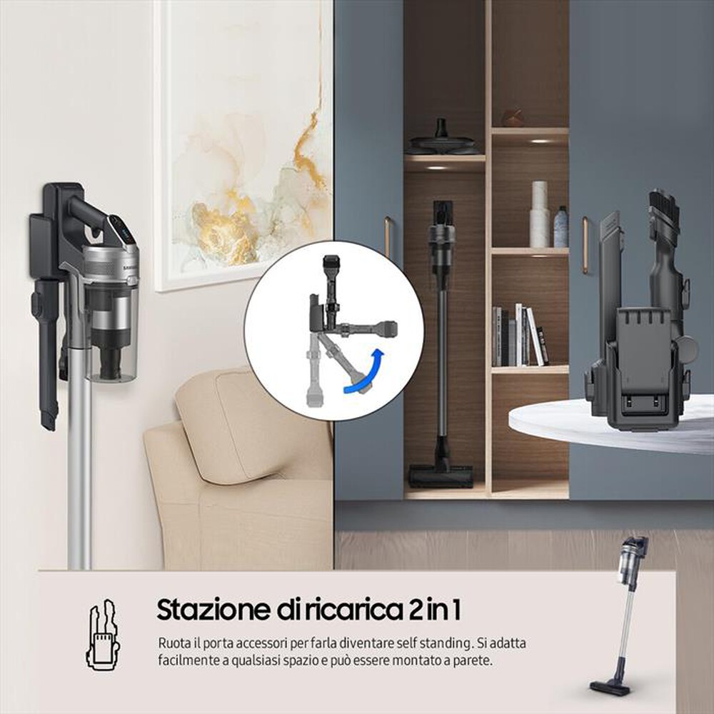 "SAMSUNG - Scopa elettrica VS15A60AGR5/WA-TEAL SILVER"