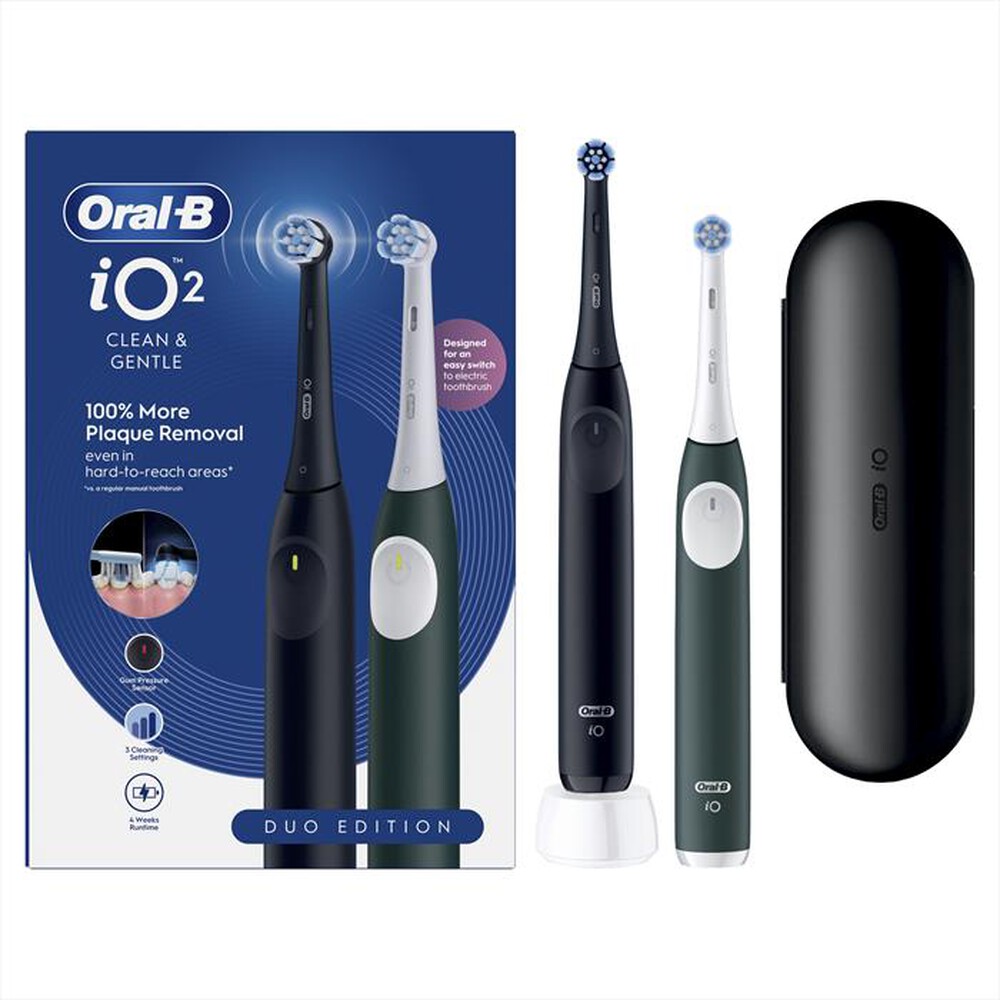 Immagine del prodotto ORAL-B - Spazzolino elettrico IO2 DUO-Nero e Verde